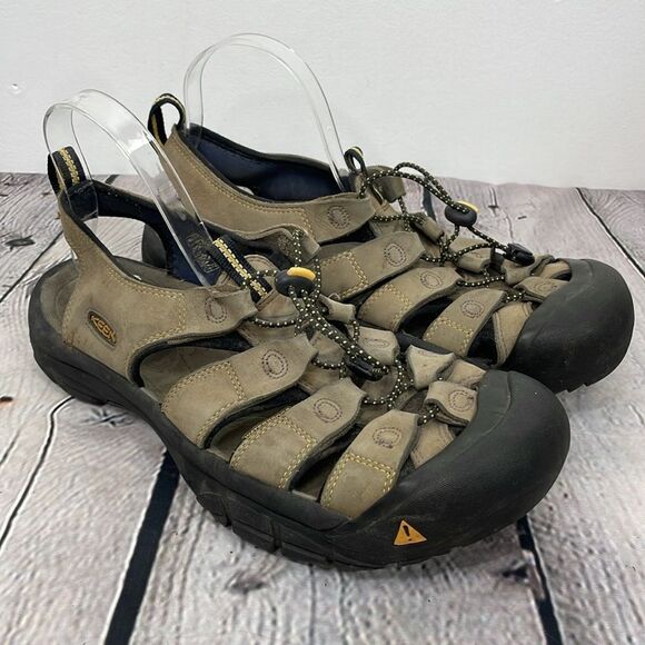 Keen Men\'s Newport H2 Hiking Sandals Brown Leather Waterproof Fisherman size 11 main image 6
